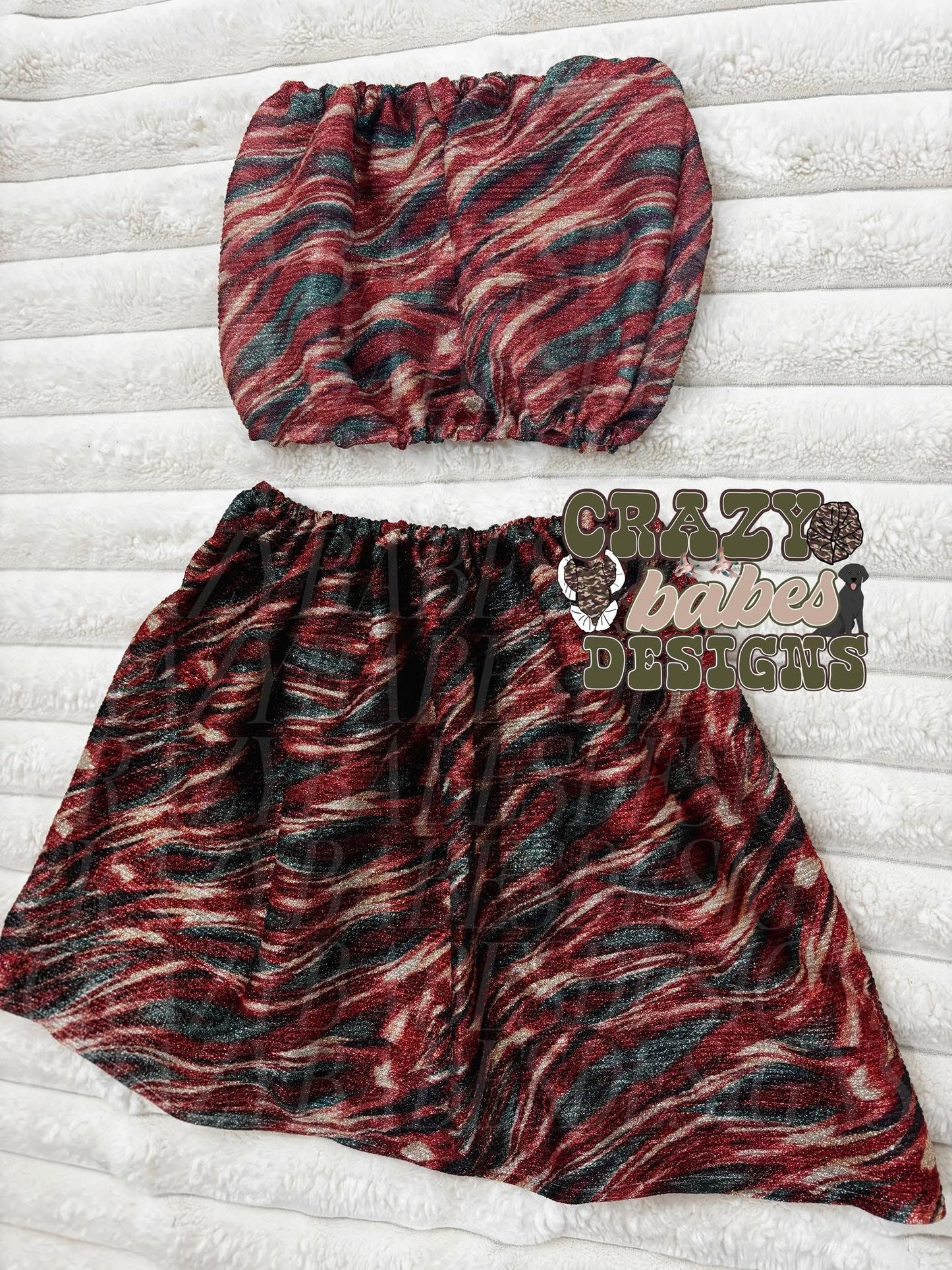 4t tube top/ skirt set
